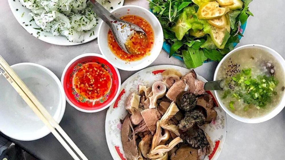 Bánh hỏi lòng heo